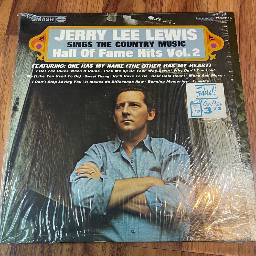 Jerry Lee Lewis Sings Country Music Hall of Fame Hits Vol 2 Vinyl LP SRS67118